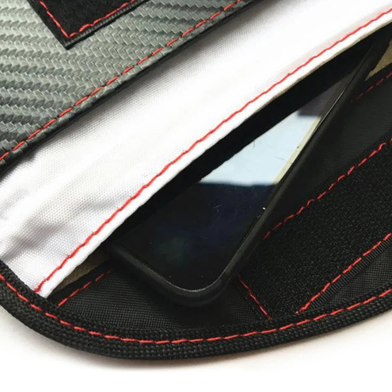 Faraday Bag Car Key RFID Signal Blocker – Carbon Fiber Pouch