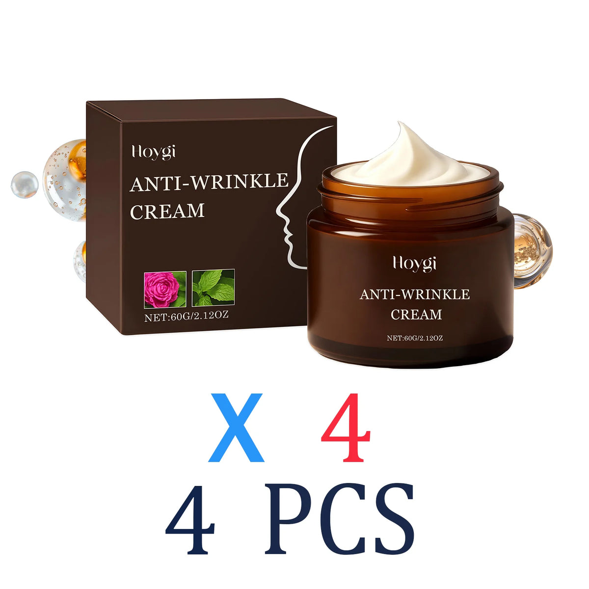 Retinol Moisturizer Cream Anti Wrinkle Hydrating Winter Skincare Deep Hydration Lock Gentle Nourishing Lasting Moisturization Zpaxo 4 Pcs