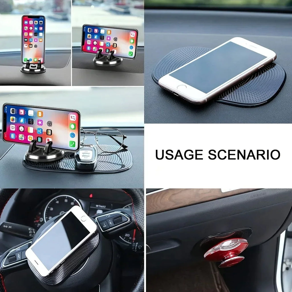 Car Dashboard Anti-Slip Silicone Sticky Pad – Phone Holder Dashboard Grip Pad Zpaxo