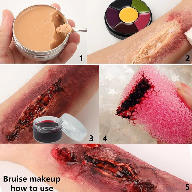 Face Body Painting Palette SFX Makeup Kit-create Special Effect Stage Zpaxo