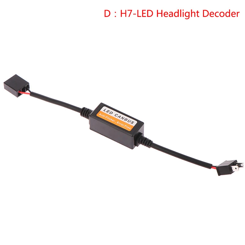 LED Canbus Decoder Car Headlights Error Resistor H4 H7 H11 Adapter