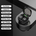 Mini Bluetooth 5 3 Headset HD Hifi Earbuds Invisible Sleep Game Zpaxo black