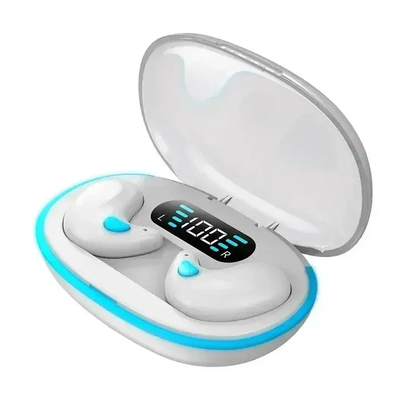 TWS Wireless Bluetooth Earbuds Headset Waterproof Earphone Mini Zpaxo White