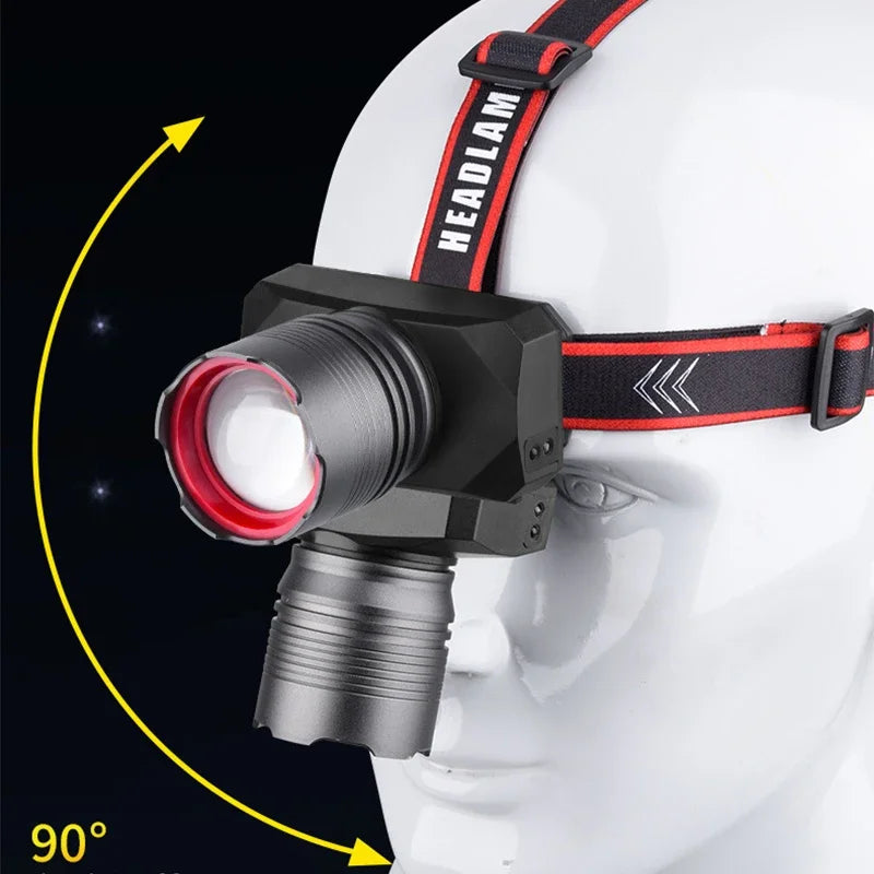 POCKETMAN LED Headlamp – White, Red & UV USB Rechargeable