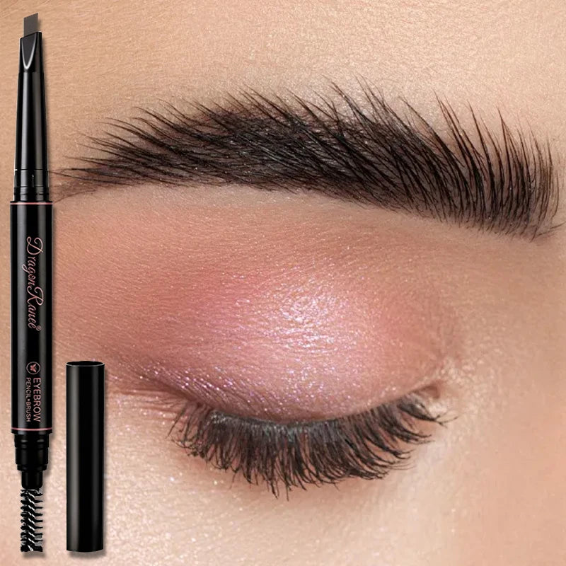 Extremely Fine Double-headed Waterproof Eyebrow Pencil Lasting Matte Eyebrow Pen Makeup Brown Eye Brow Pencil for Beginner Zpaxo