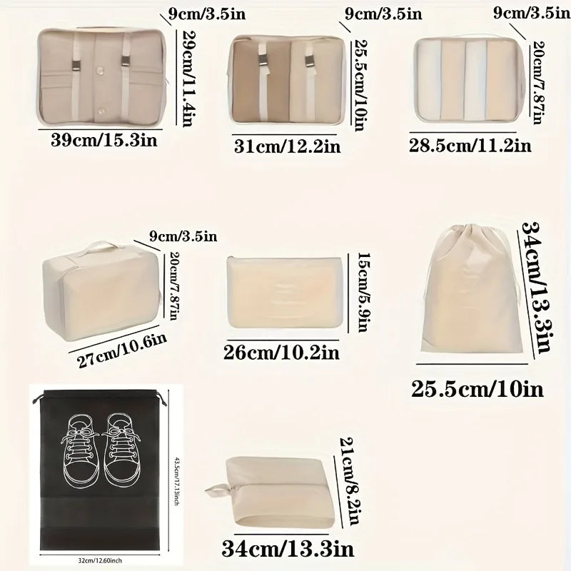 Travel Storage Bags Portable Packing Organizers Clothes Shoes
