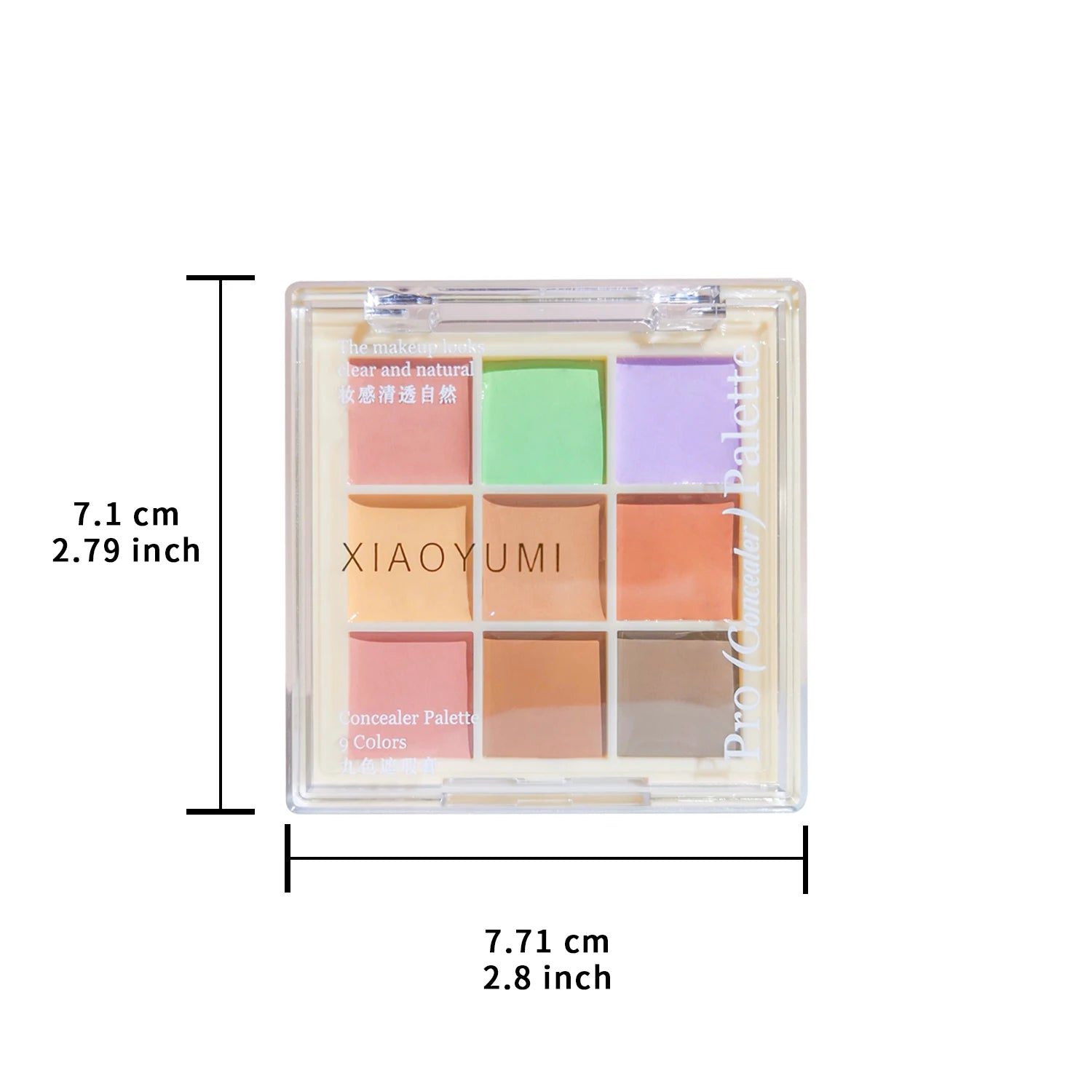 9-color Concealer palette - Full coverage - corrects spots, prevents sweating, acne, dark circles, and facilitates touch-ups Zpaxo