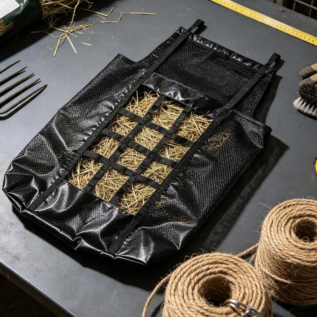 Horse Hay Net Breathable Large Capacity Easy Fill Heavy Duty Slow