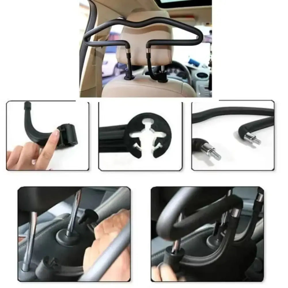 Saving Space Car Seat Coat Rack Storage Convenient Coat Rack Hanger Simple Durable Auto Headrest Clothes Hanging Holder Zpaxo