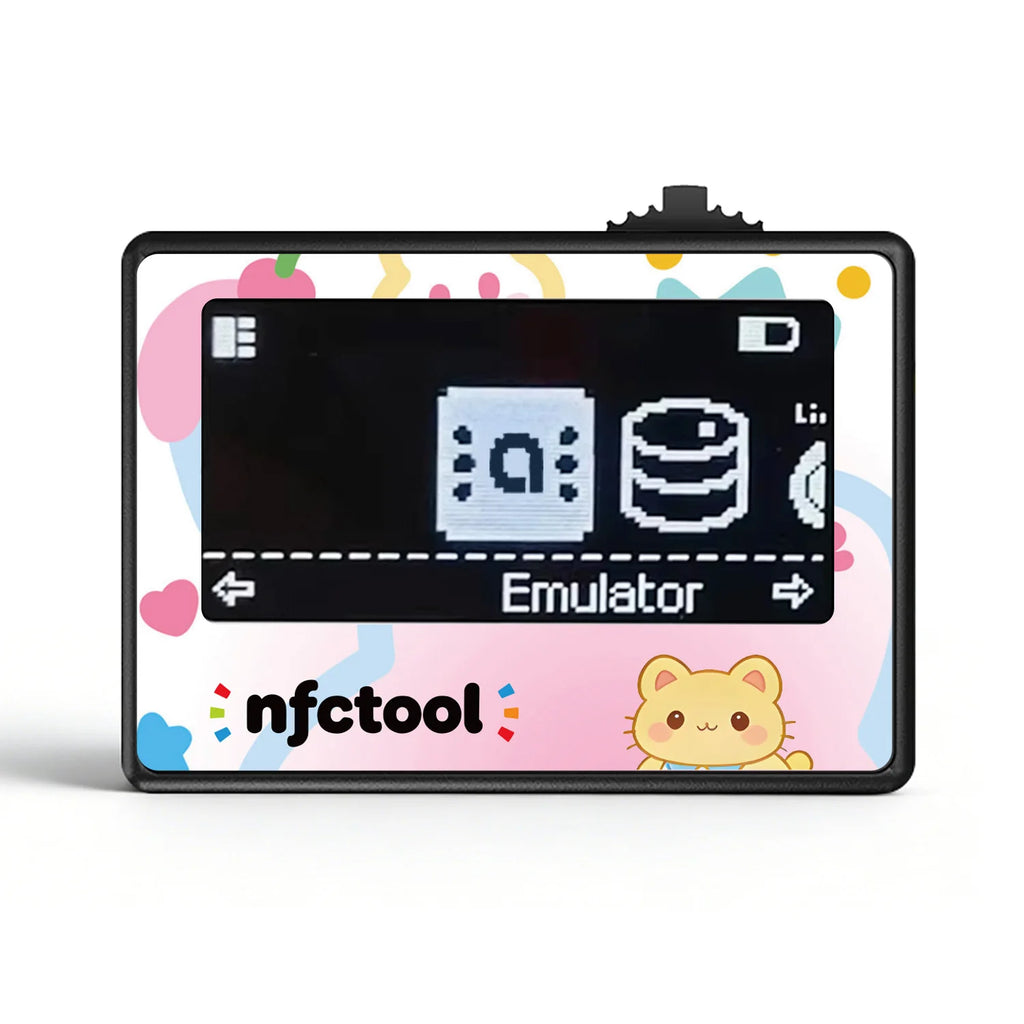 Infinite Swipe Smart NFC Pixl Card Simulator Support Induction Burner Feature & 15 Languages for Amiibo/Switch/Switch2/3DS/Wii U Zpaxo Black-03 Style B