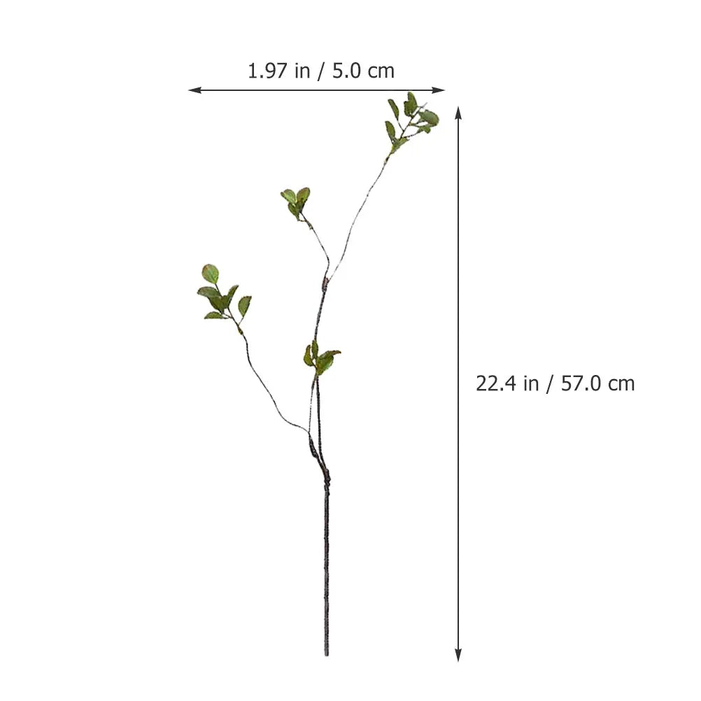 Artificial Leaf Branch Realistic Plastic Simulation Leaves Stems