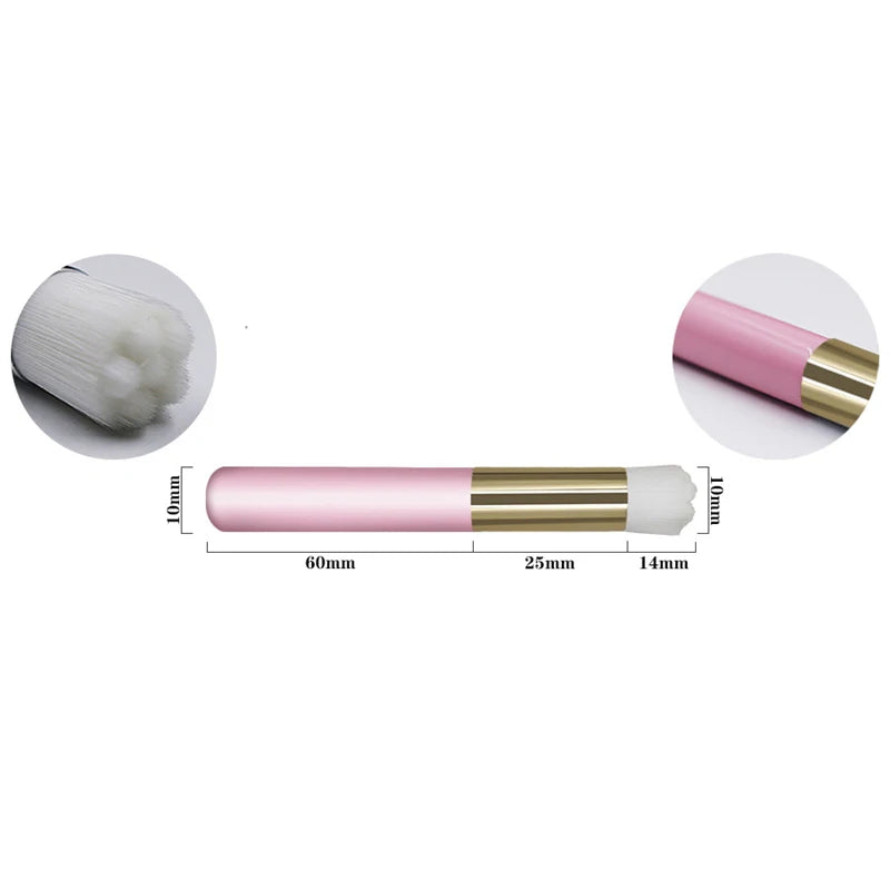 Professional Eyelash Extension Shampoo Cleaning Brush Pink Shining