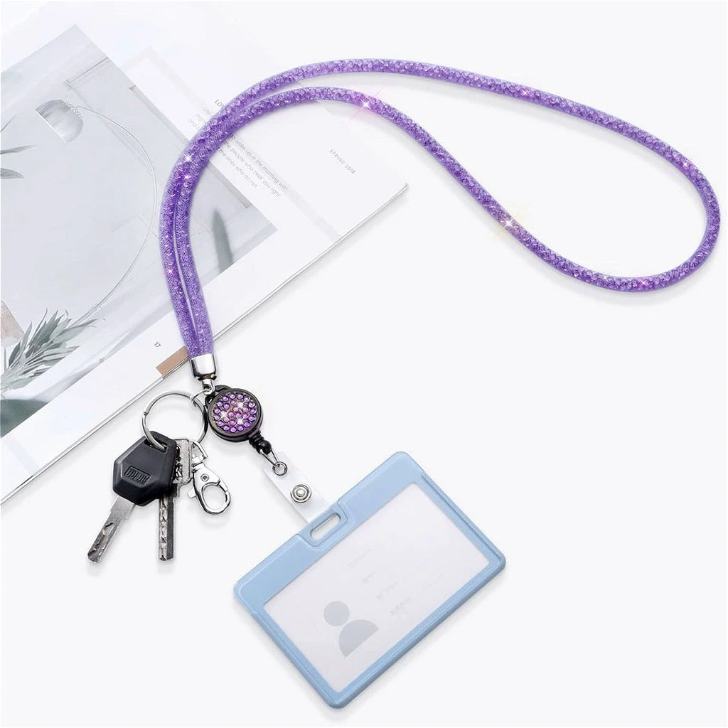 Sparkling Neck Lanyards Mobile Phone Holder Rhinestones Necklace