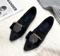 Hairy Flats Shoes for Women 2024 New Pointed Flat Bottom Mink Fur Winter Velvet Women's Shoes Ladies Shoes Plus Size 41 42 43 Zpaxo Black 42
