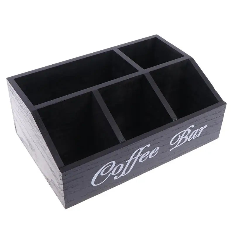 CMA Boutique Coffee Storage Box Classic Wooden Multipurpose Organizer