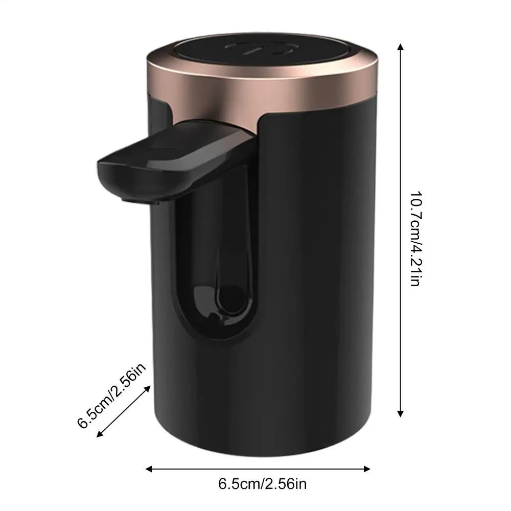 Portable Electric Water Bottle Dispenser Pump Automatic Drinking Jug Zpaxo Black