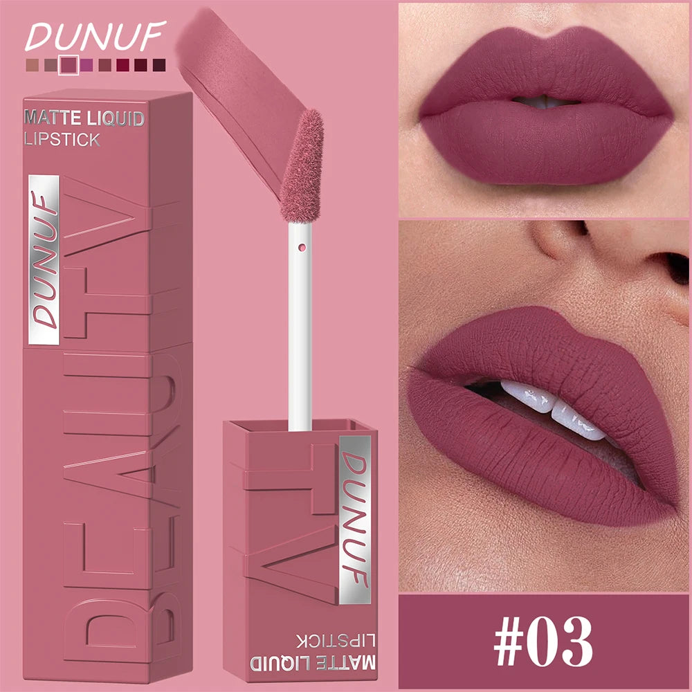 4Pcs Matte Nude Lip Gloss Smudge Proof Non Transfer Hydrating Waterproof Sweat Resistant Soft Smooth Texture For Long Wear Makeu Zpaxo