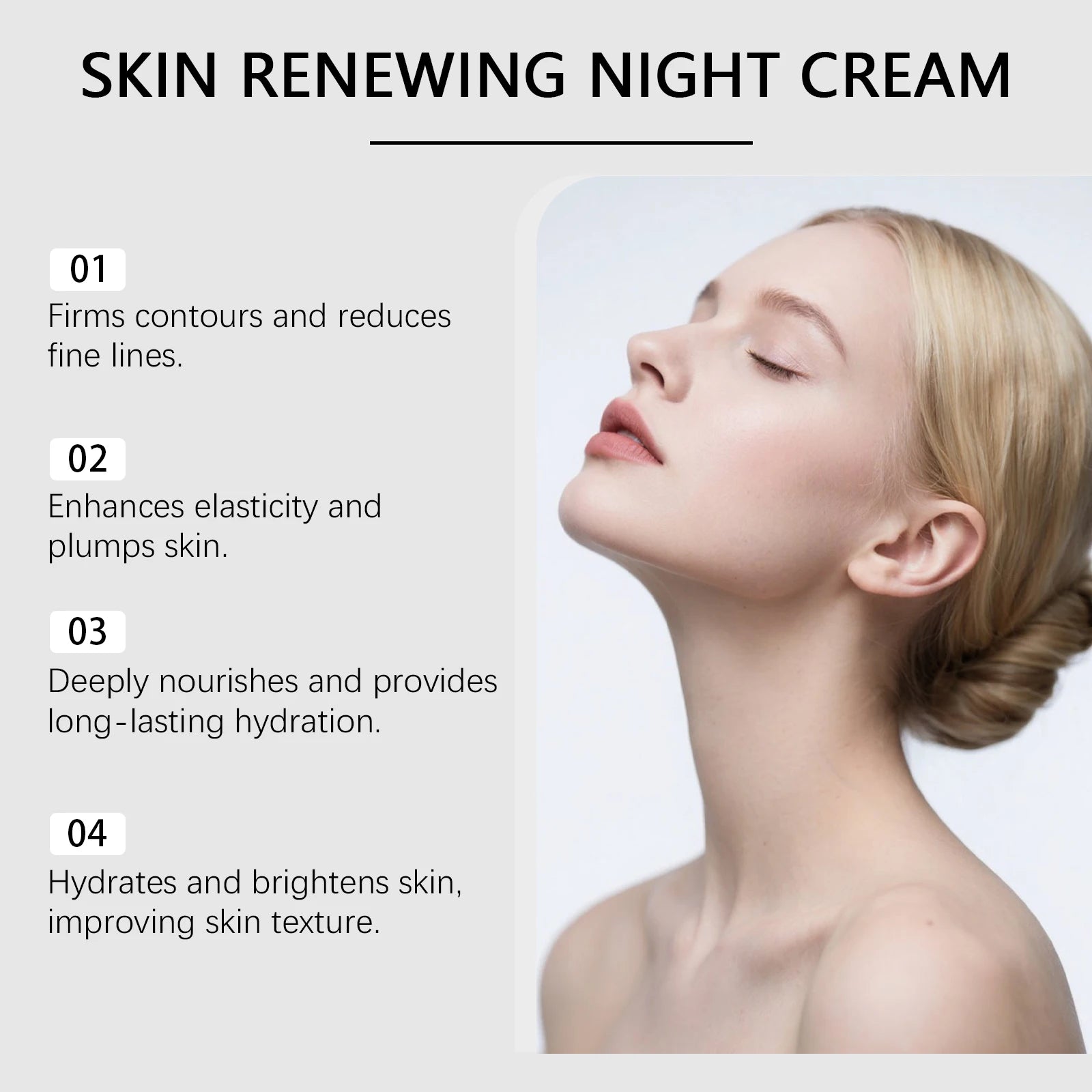 OceAura Night Repair Cream – Anti-Aging Overnight Moisturizer Night Face Cream Zpaxo