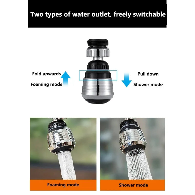 360 Rotatable Kitchen Faucet Aerator Universal Pressurized