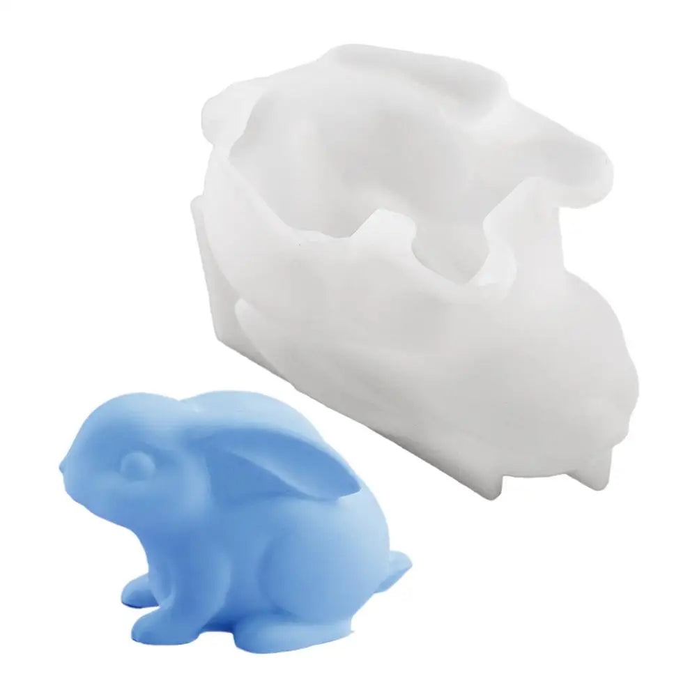 Easter Rabbit Mold 3D Silicone Casting Moulds Home Decor Cement