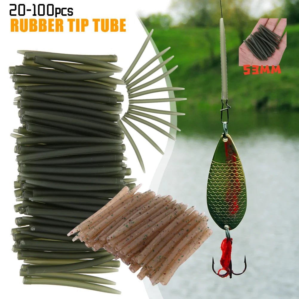 20- Carp Fishing Anti Tangle Sleeves Connect Hook Terminal Tackle