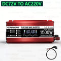 1500W Peak Power Inverter Pure Sine Wave, GRENNOVA 800W Continuous Car Converter for Refrigerator, Coffee Maker, Laptop, Camping Zpaxo 72V to AC 220V