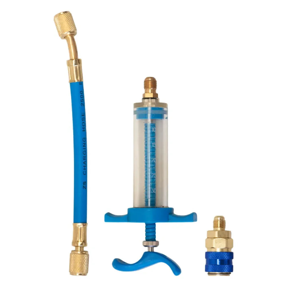Auto Oil Dye Injector Car Injection Tool 1 4 SAE Refrigerant Fluid Zpaxo A