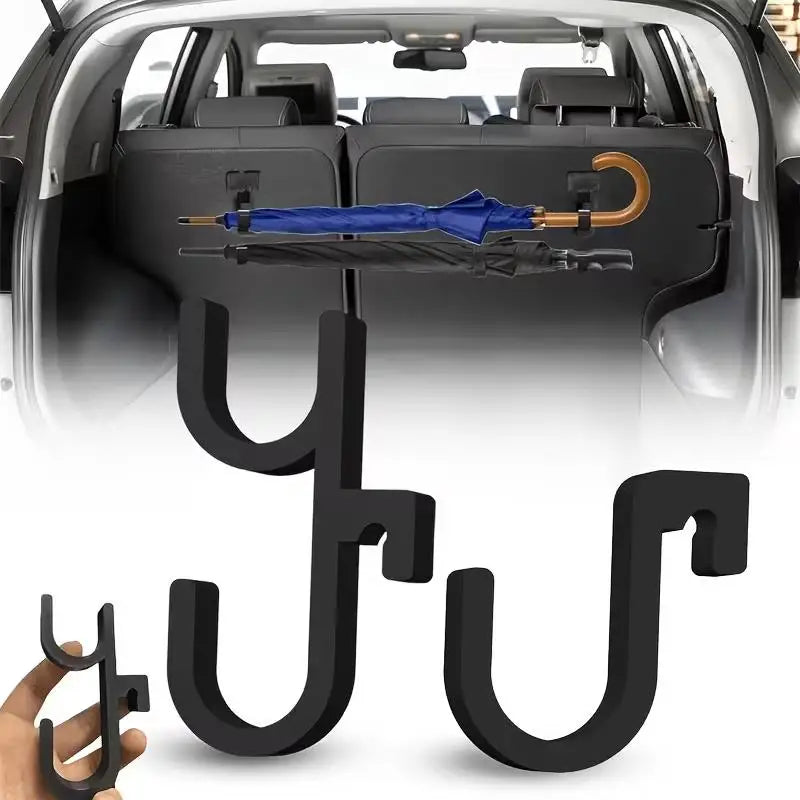 1pcs Trunk Umbrella Holder Hooks – Punch-Free Install for SUV/Sedan, Rack Umbrellas, Rods, Gear Zpaxo