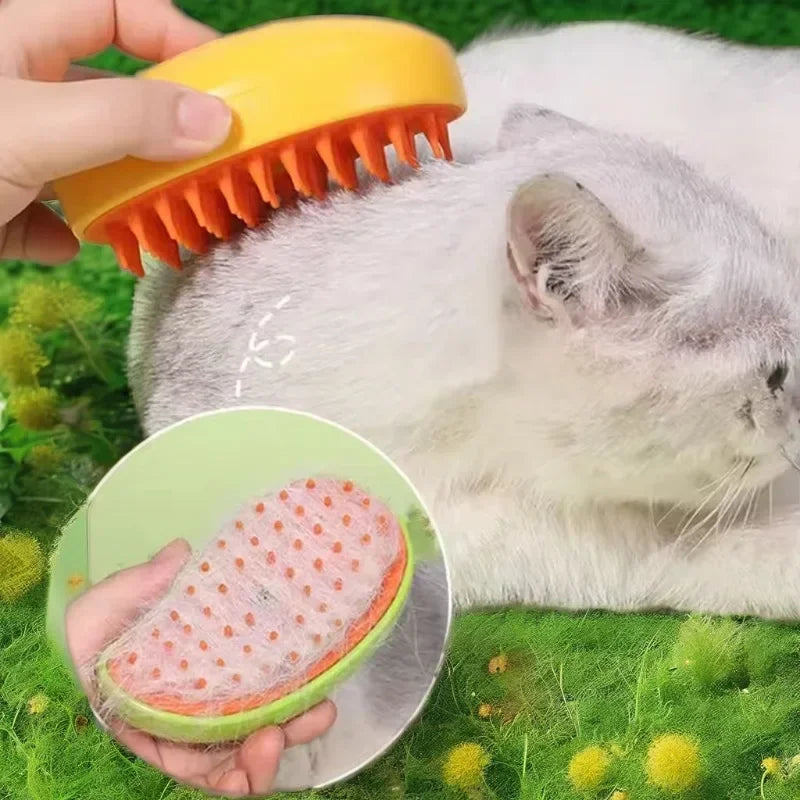 Cat Steam Brush Steamy Dog Brush 3 in 1 Electric Spray Cat Hair Brushes for Massage Pet Grooming Comb Hair Removal Combs Zpaxo