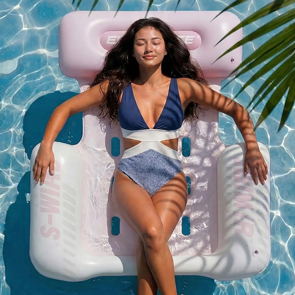 Pool Lounger Float Pool Raft Sunbathing Raft For Women Men Summer Vacation Travel Resort Beach Outdoor Party Water Park Zpaxo