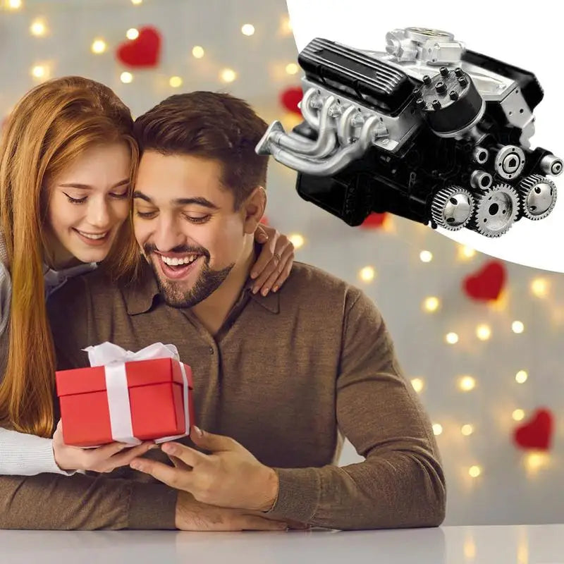 Engine Building Kit Car Engine Science Model Kit Educational Learning Games Collectible Science Toys For STEM Education Zpaxo