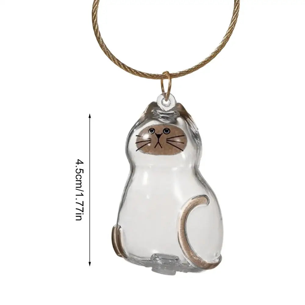 Cat Hair Storage Bottle Clear Mini Keepsake Container Pet Organizer Zpaxo D