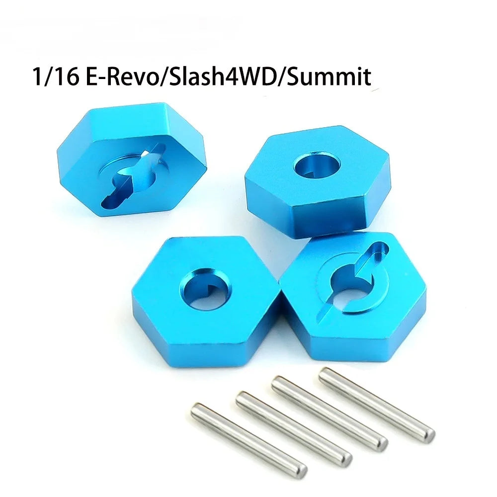 1 16 RC Car Upgrade Wheel Hex Hubs Axle Pins Traxxas E-revo Slash 4WD