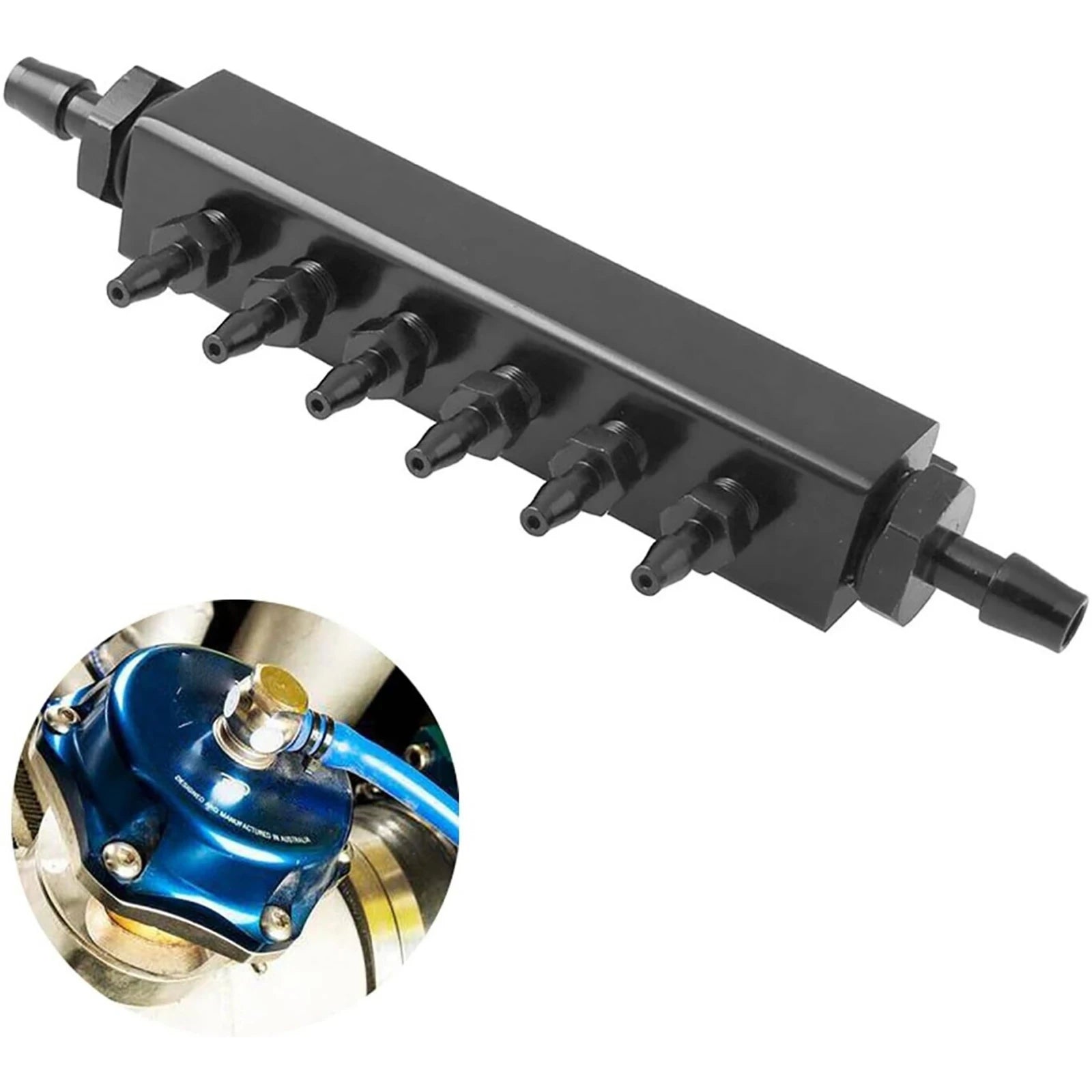 1 8 NPT 6 Port Vacuum Manifold Kits Fit Turbo Wastegate Boost Block