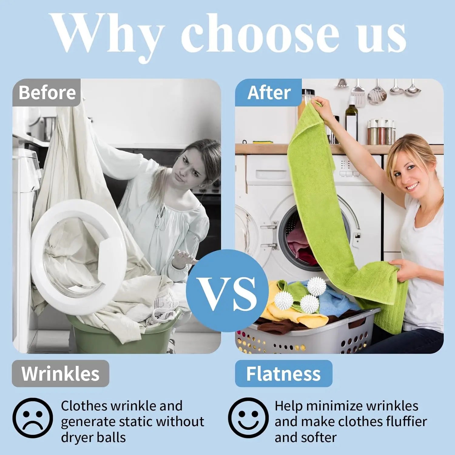 Reusable Laundry Washing Balls 3/6/9-Pack | 3D PVC Design