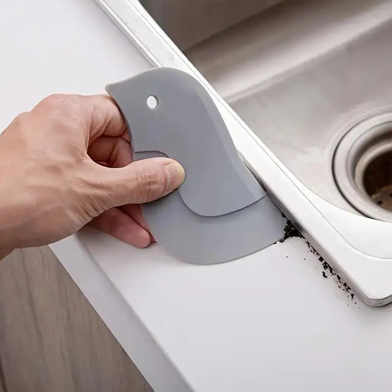 Penguin-Shaped Soft Scraper, Multifunctional Kitchen Cleaning Tool, No Battery Required, for Grease and Baking, Easy to Use Zpaxo