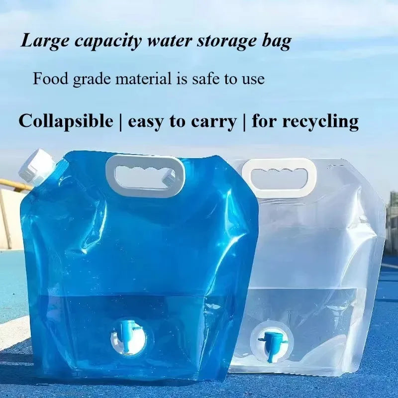 10L Collapsible Camping Water Bag – Folding Portable Container