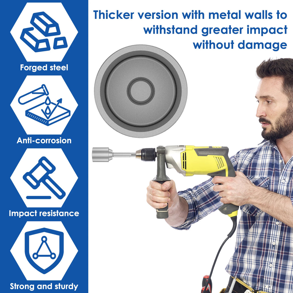30/45/65mm SDS-MAX Driver Ground Rod Heavy Duty Wear Resistant Wide Compatibility Rod Bits Socket Steel for Rotary Hammer Drill Zpaxo