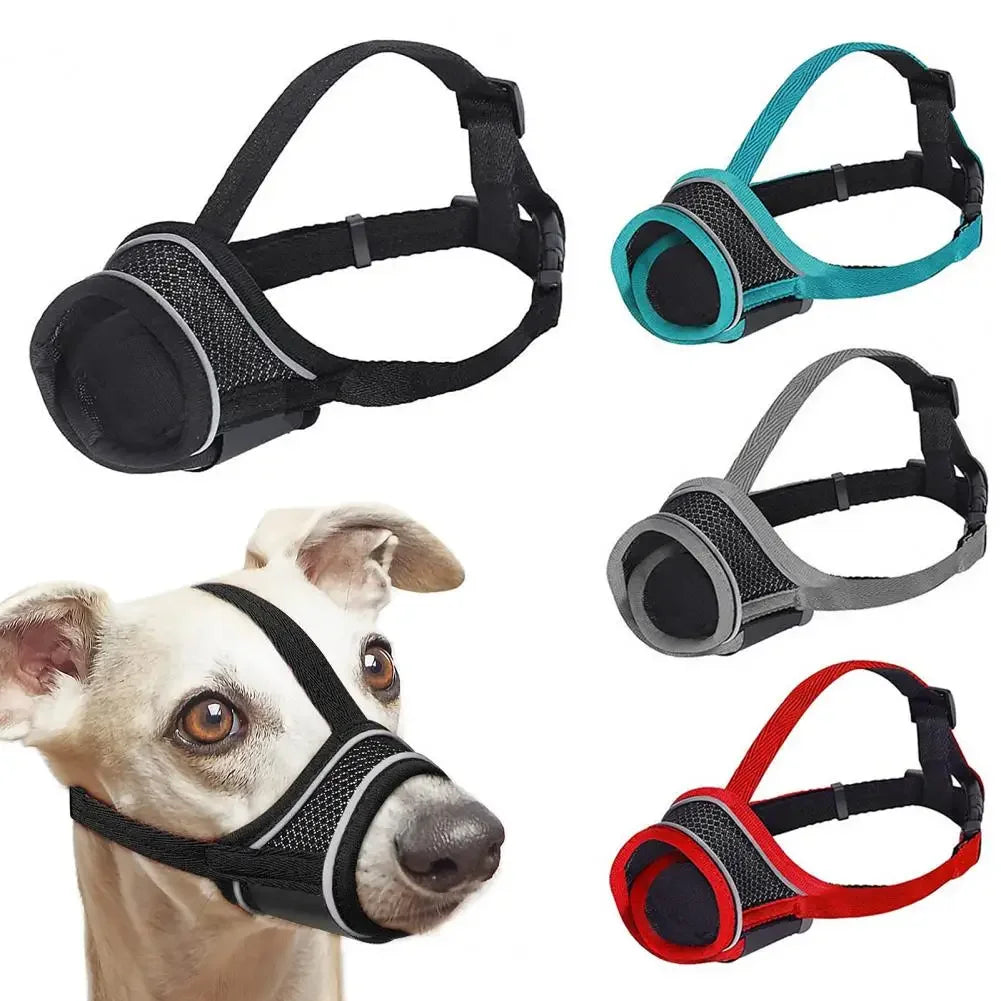 Dog Muzzle Breathable Adjustable Comfortable Pet Anti-chewing