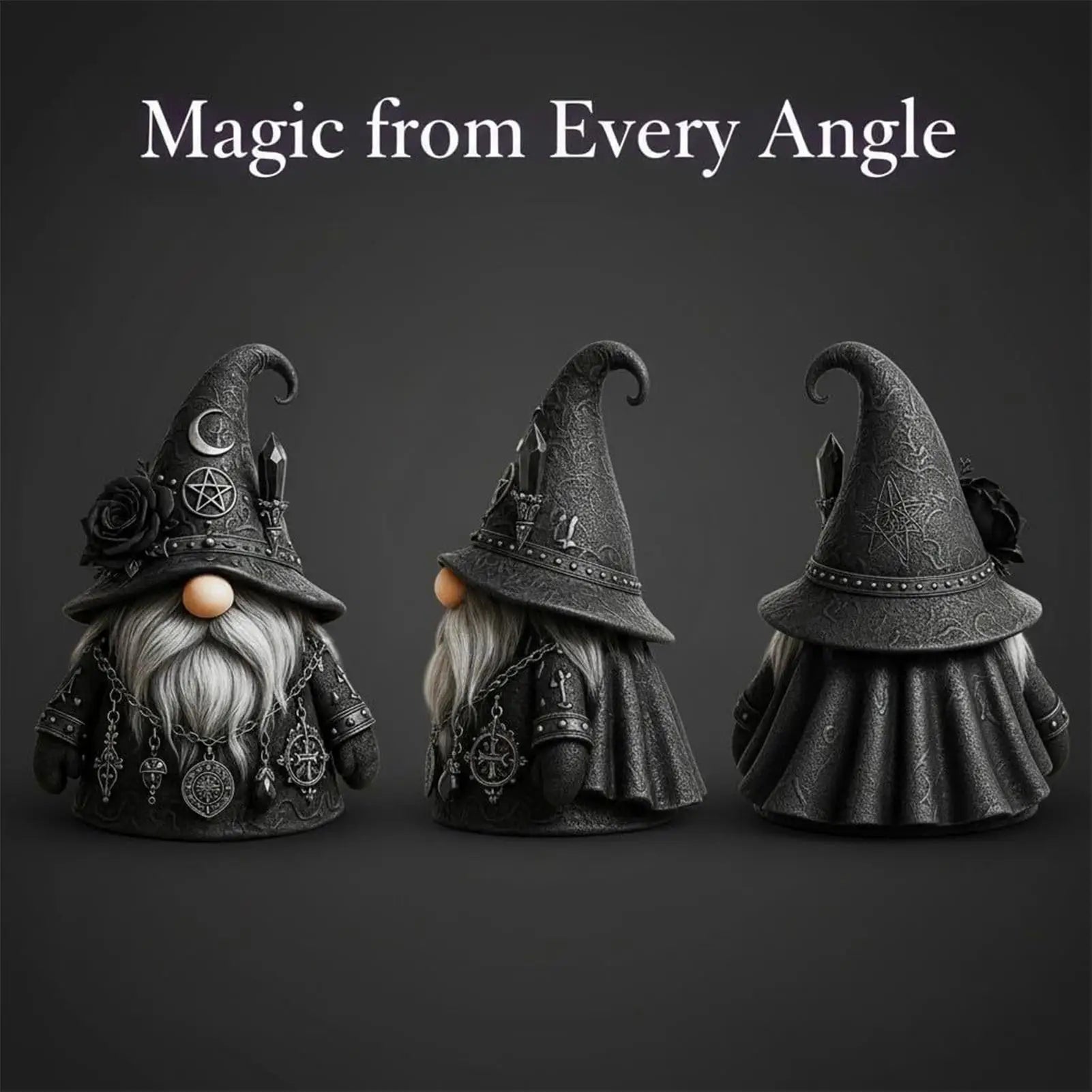 Gnome Figurines Mysterious Gothic Resin Desktop Decoration Witchy