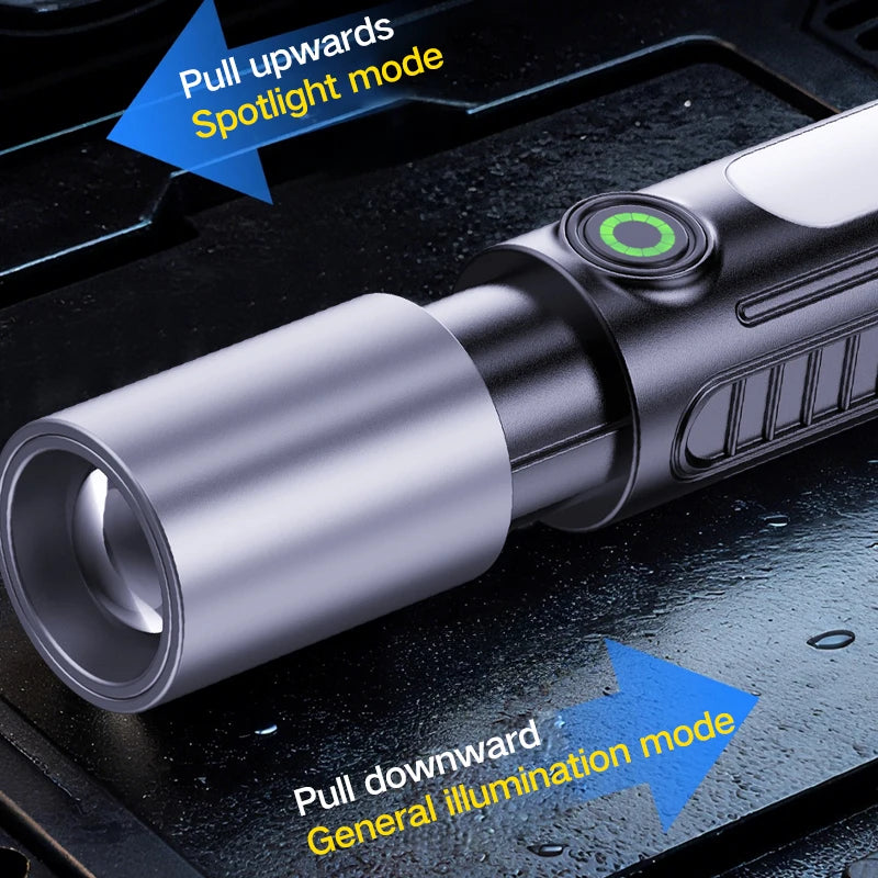 Multifunctional Mini Strong Light Flashlight Outdoor Camping Lighting