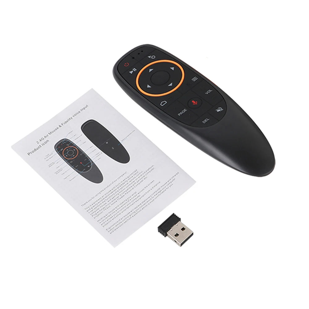 Voice Control G10s Air Mouse Support Gyro Sensing Wireless 2.4GHz Mini Remote Control For Android Tv Box With Voice Control Zpaxo