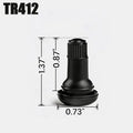 Snap-In Tubeless Tire Valve Stems TR412 TR413 TR414 TR415 4/8/24pk