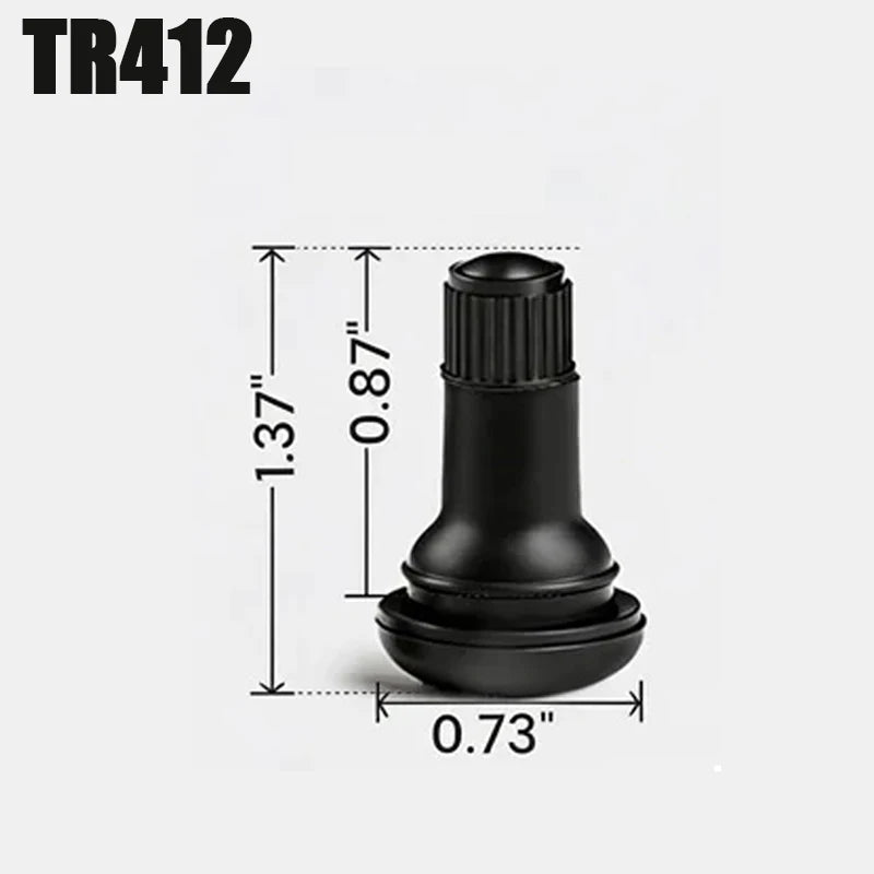 Snap-In Tubeless Tire Valve Stems TR412 TR413 TR414 TR415 4/8/24pk