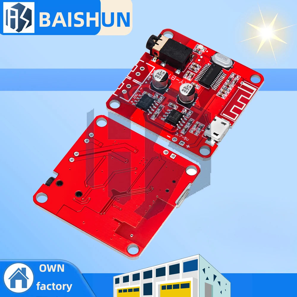 XY-BT5W Bluetooth 4 2 Stereo Amplifier Module DC 3 7V-5V Dual Channel Zpaxo