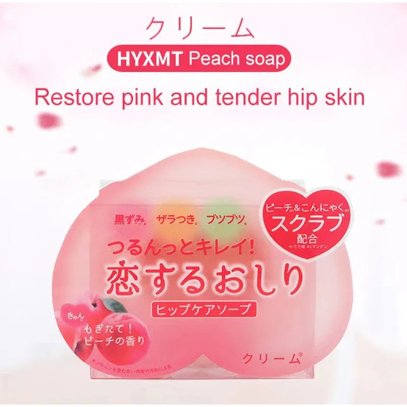 Peach Shaped Soap Intimate Skin Exfoliating Bar Moisturizing Feminine Care Smooth Tender Skin Daily Cleaning Care Products Zpaxo