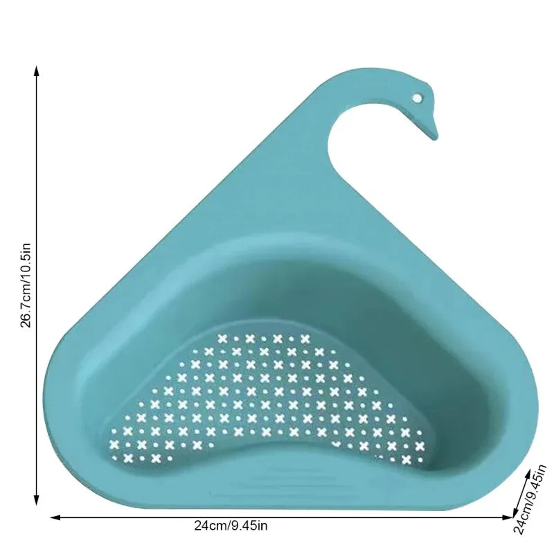 Large Kitchen Sink Drain Basket Organizer Faucet Holder Strainer Food Garbage Colanders Draining Shelf Organization Accessories Zpaxo