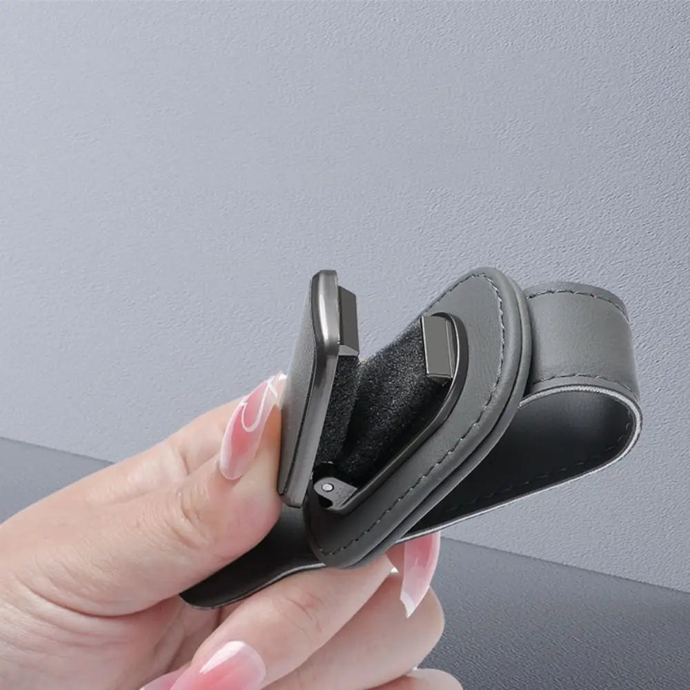 Back Clip Car Sun Visor Glasses Sponge Interior Accessories Eyeglass Zpaxo