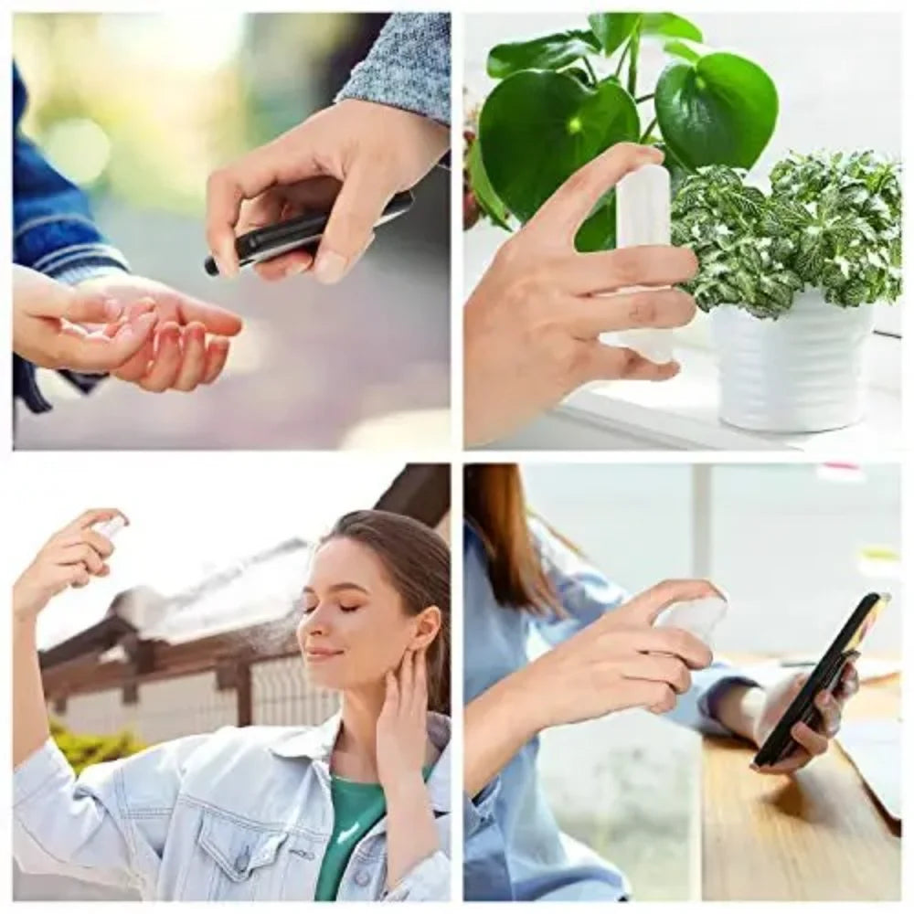 Slim 20ml Refillable Mist Spray Bottles – Credit Card Size 4/8 Pack