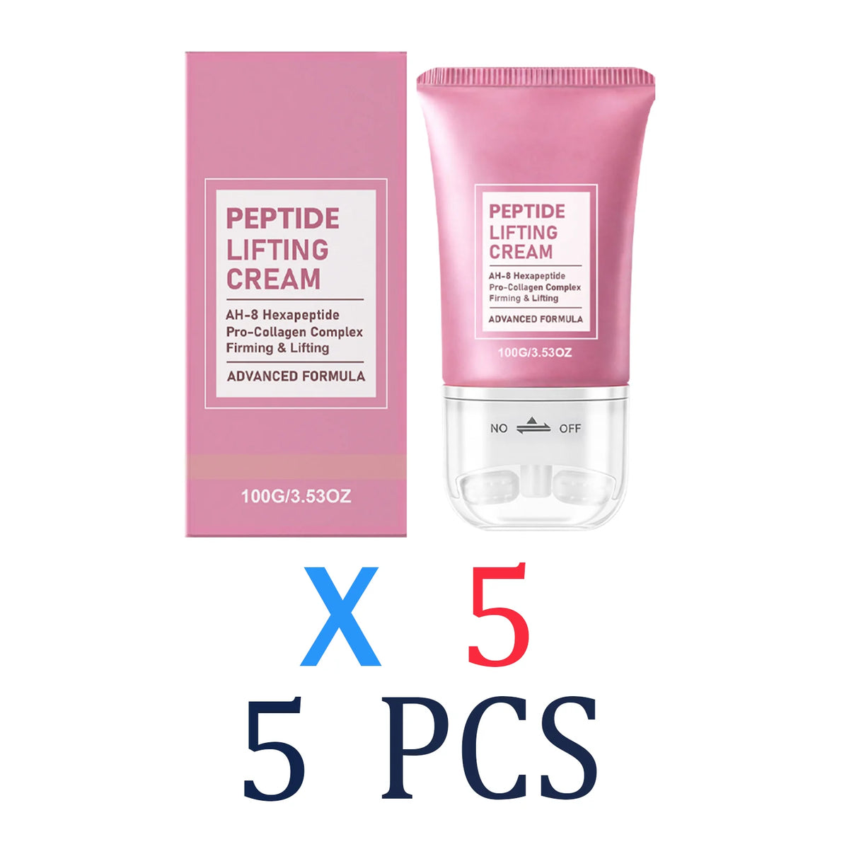 Neck Roller Care Cream Massager Firming Smoothing Moisturizer Gentle Nourishing Long Lasting Hydration Body Care 100g Zpaxo 5 Pcs